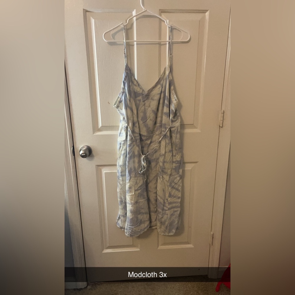 Modcloth 3x plus size tie dye dress